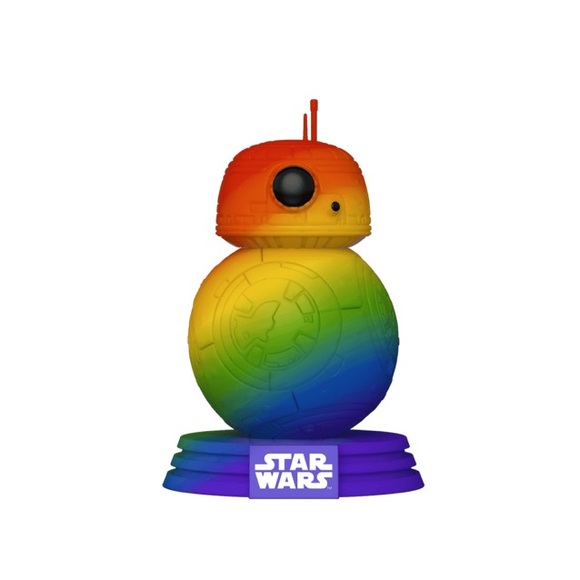 New Pride 2021 Star Wars Rise of Skywalker Exclusive BB-8 Rainbow Funko Pop - Picture 1 of 7